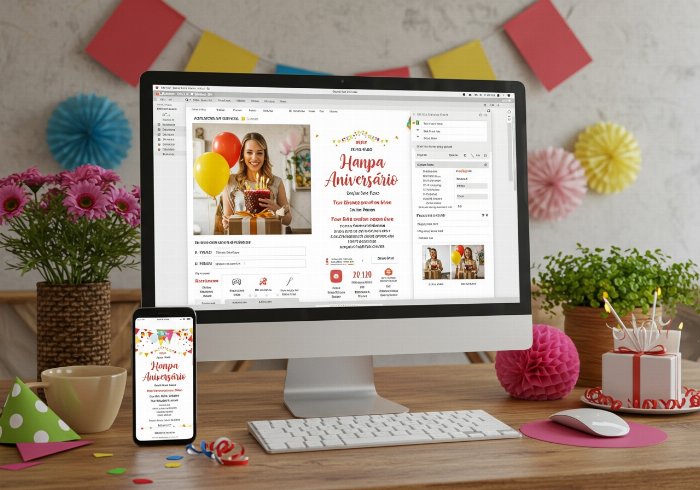 como fazer um convite de aniversário virtual grátis